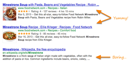 recipe rich snippet example